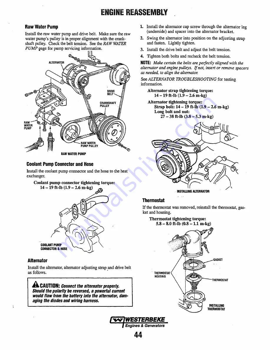 Westerbeke 90A Four Service Manual Download Page 46