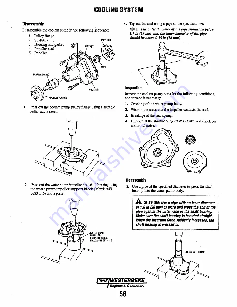 Westerbeke 90A Four Service Manual Download Page 58