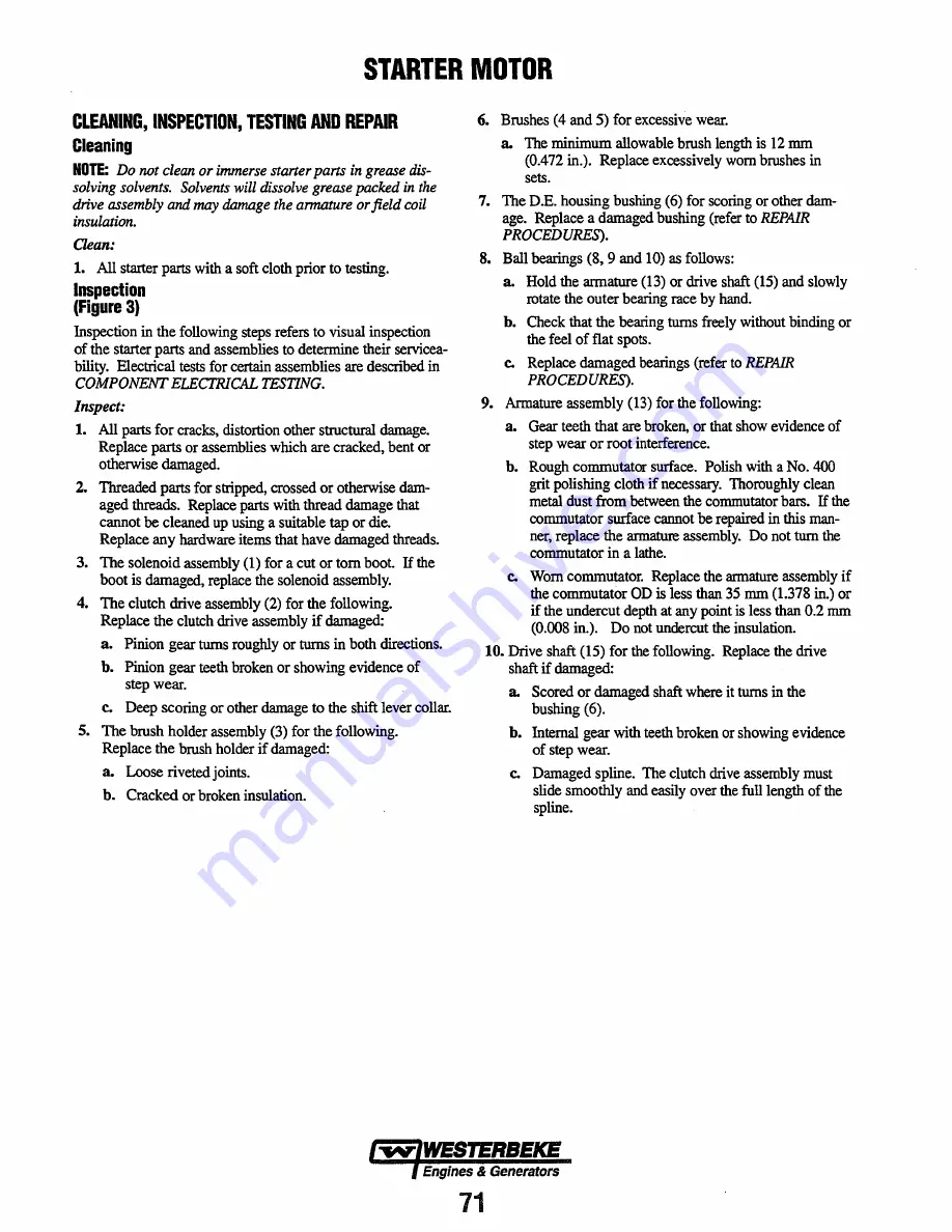 Westerbeke 90A Four Service Manual Download Page 75