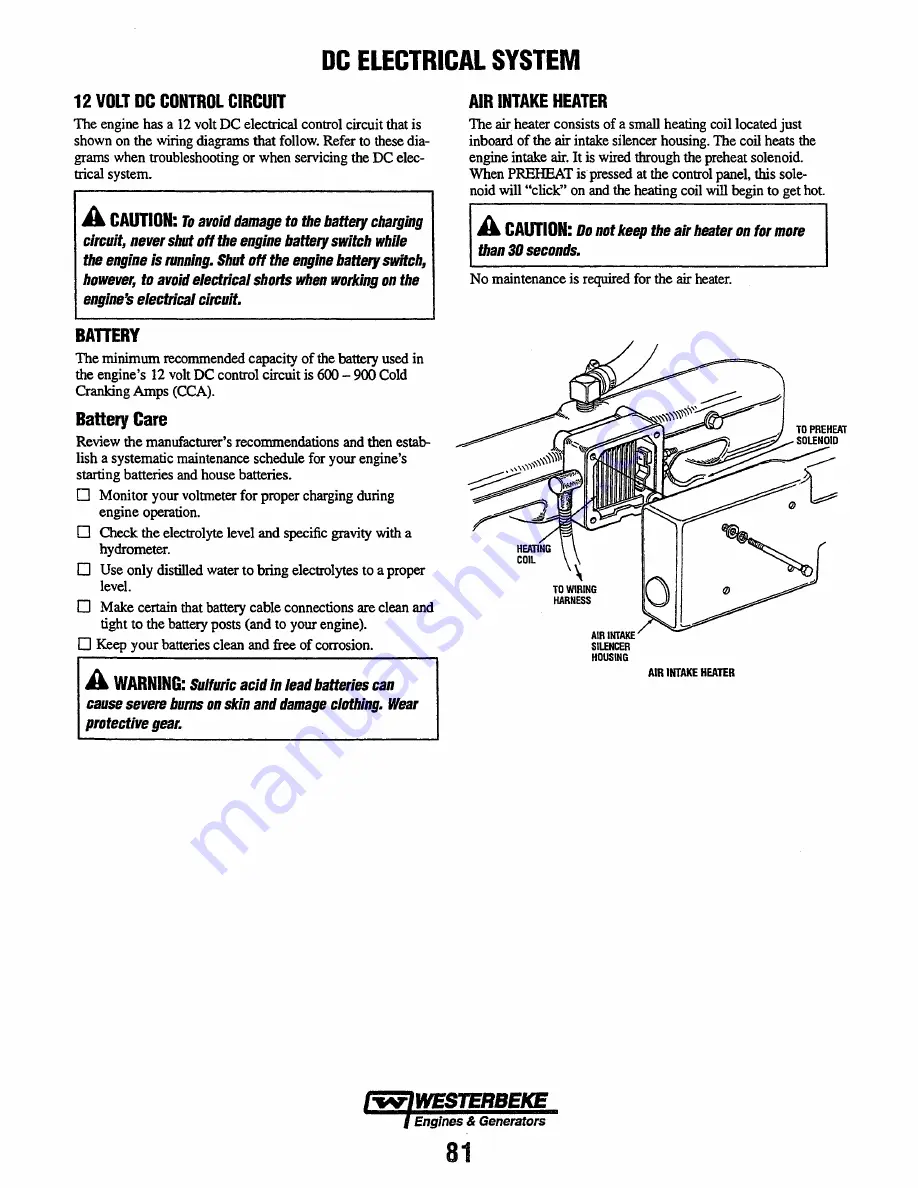 Westerbeke 90A Four Service Manual Download Page 85