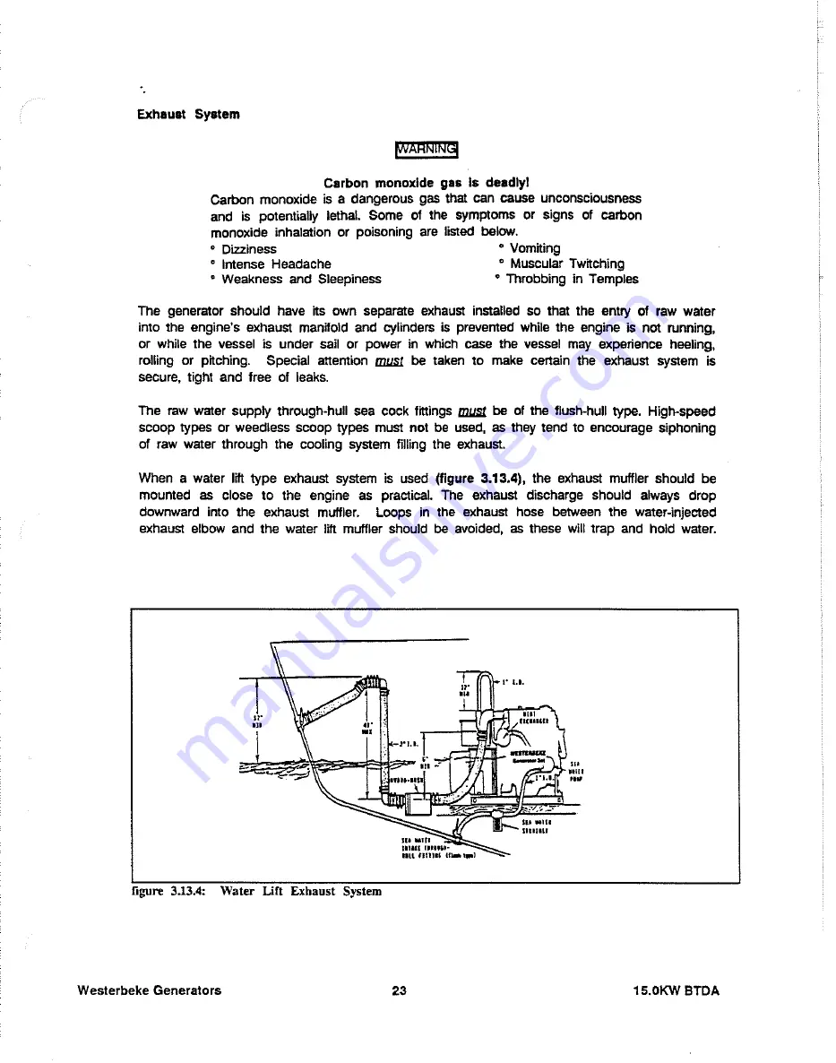 Westerbeke BTDA 12.0 Operator'S Manual & Installation Manual Download Page 25