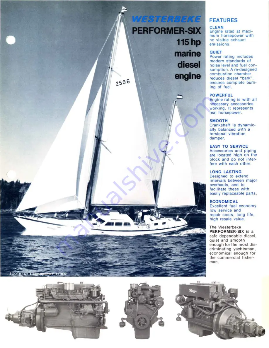 Westerbeke PERFORMER-SIX Specification Download Page 7