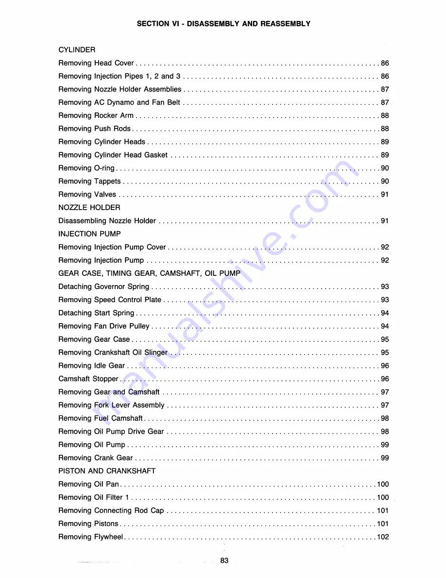 Westerbeke Universal M-30 Operator'S Manual Download Page 86