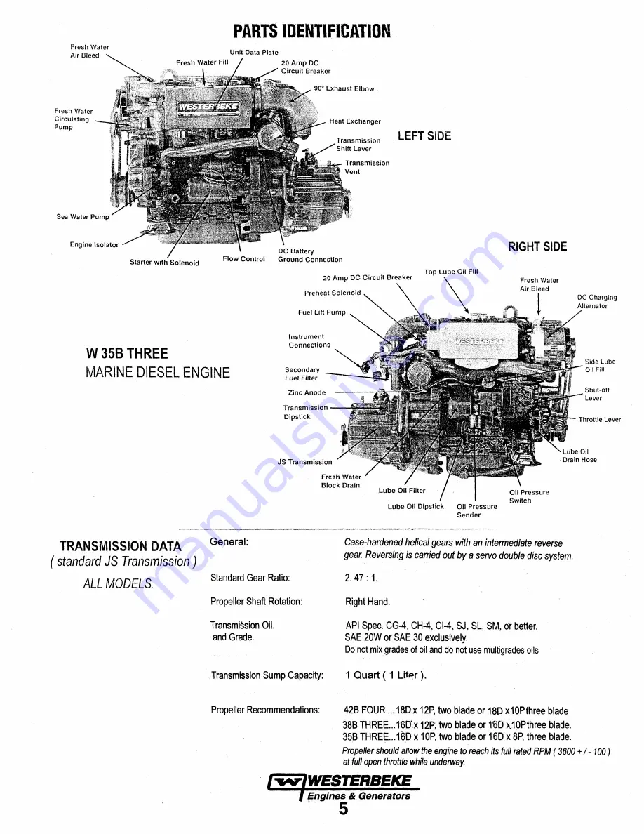 Westerbeke W 42B Скачать руководство пользователя страница 11