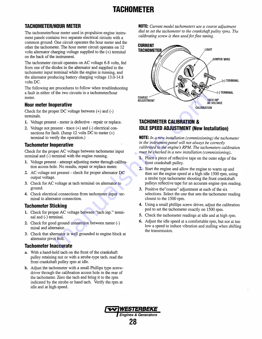 Westerbeke W-70GA Operator'S Manual Download Page 34