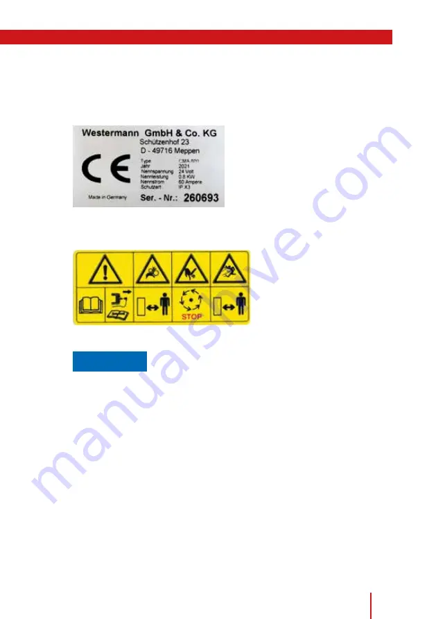 Westermann CMA 800 Elektro Скачать руководство пользователя страница 9