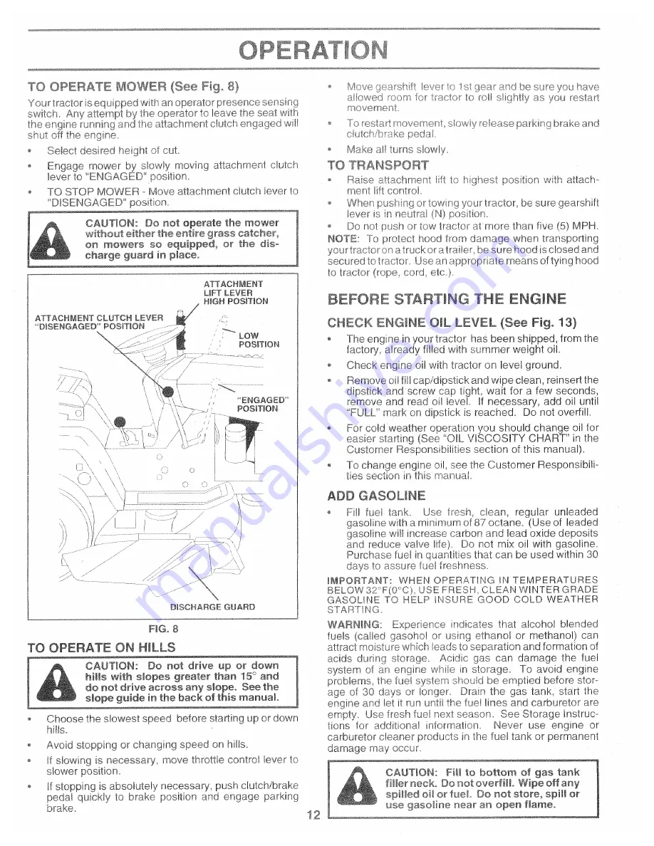 Western Auto AYP7143A69 Wizard Operation And Service Download Page 12