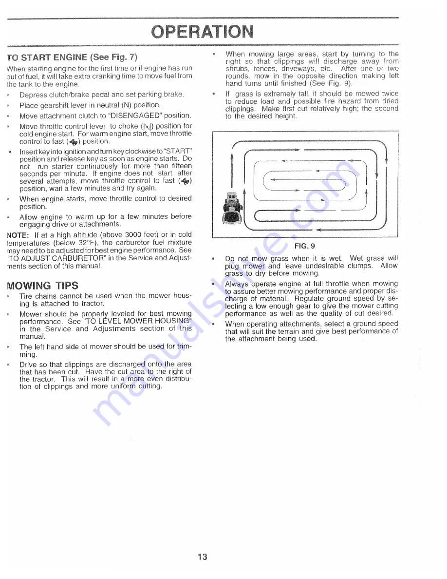 Western Auto AYP7143A69 Wizard Operation And Service Download Page 13