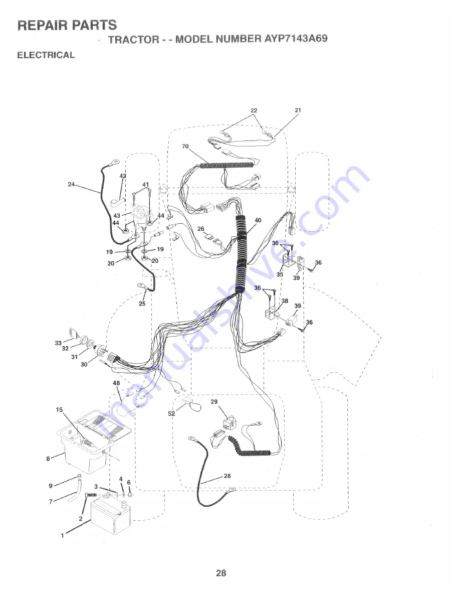 Western Auto AYP7143A69 Wizard Operation And Service Download Page 28