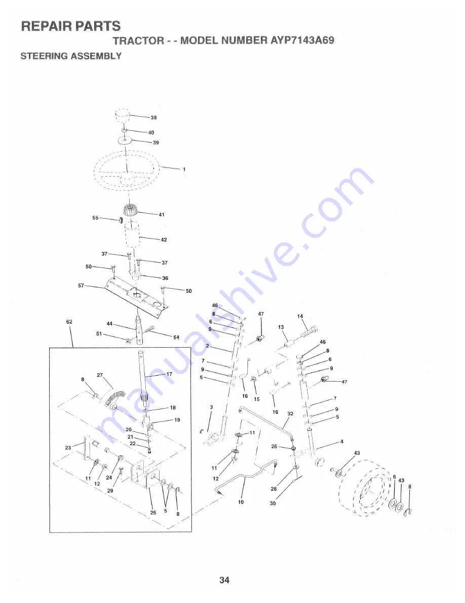 Western Auto AYP7143A69 Wizard Operation And Service Download Page 34