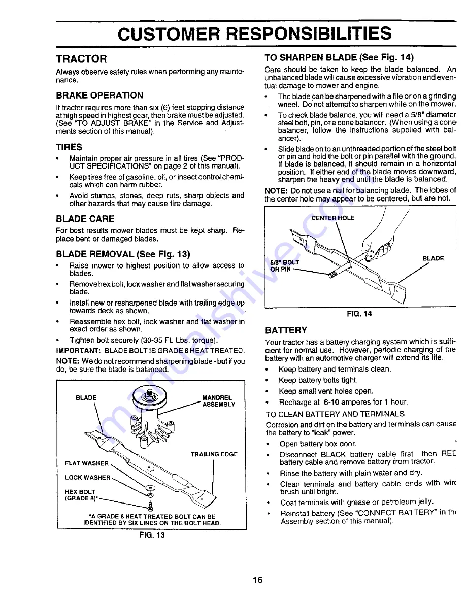 Western Auto Western Auto 917.259930 Operation and Скачать руководство пользователя страница 16