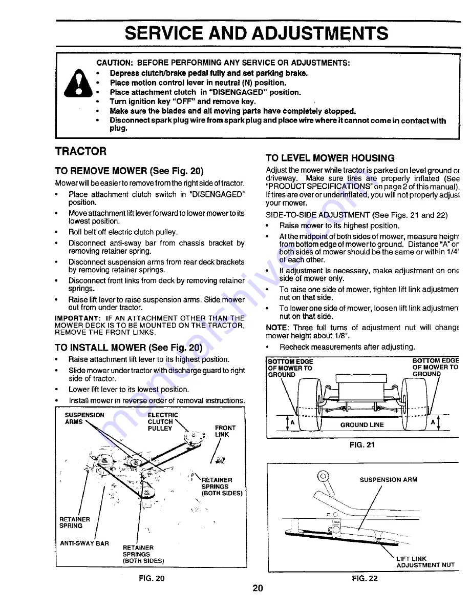 Western Auto Western Auto 917.259930 Operation and Скачать руководство пользователя страница 20