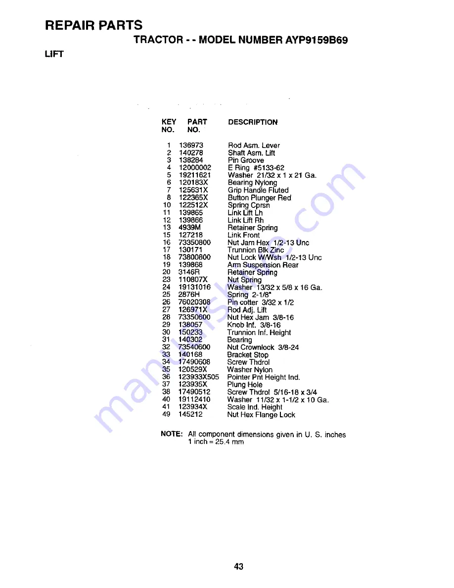 Western Auto Western Auto 917.259930 Operation and Скачать руководство пользователя страница 43