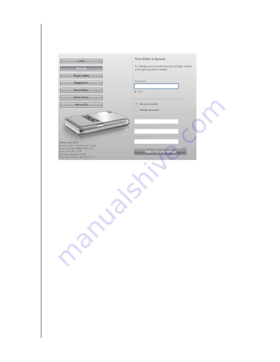 Western Digital My Passport Studio WDBADB5000A Series User Manual Download Page 37