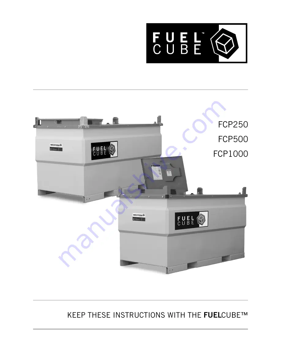 Western Global FuelCube FCP1000 Скачать руководство пользователя страница 1