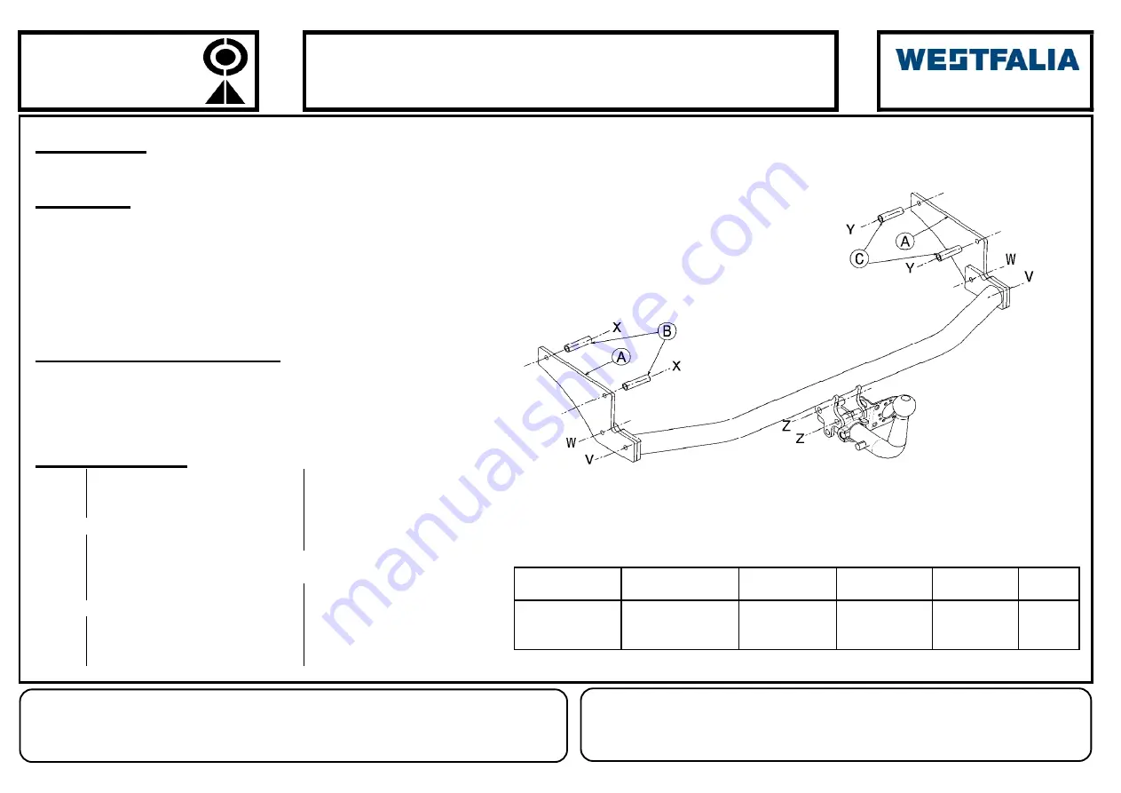 Westfalia 316284600001 Aassembly Instructions Download Page 3