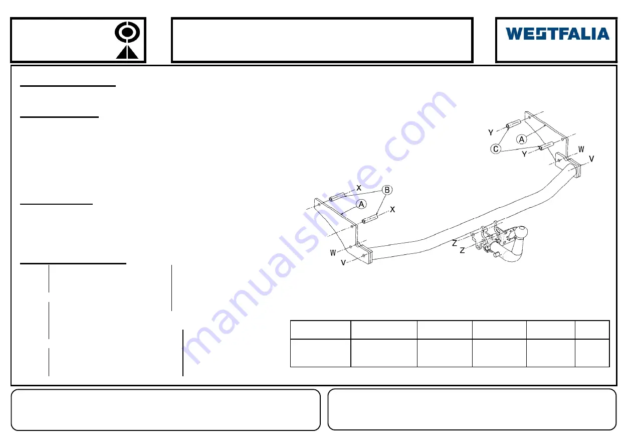 Westfalia 316284600001 Aassembly Instructions Download Page 9