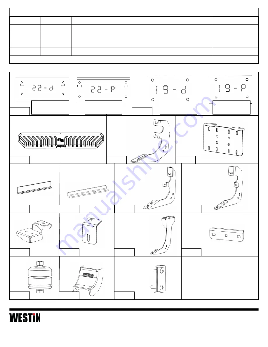 Westin R5 WHEEL TO WHEEL NERF STEP BARS Installation Instructions Manual Download Page 2