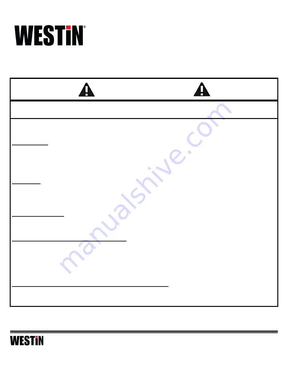 Westin R5 WHEEL TO WHEEL NERF STEP BARS Installation Instructions Manual Download Page 11