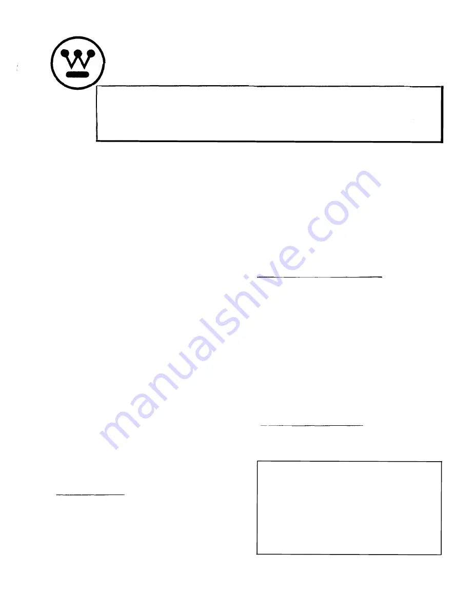 Westinghouse C0-11 Installation, Operation & Maintenance Instructions Manual Download Page 13