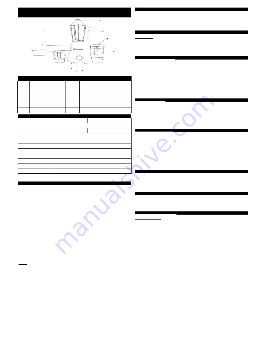 Westinghouse MC45B3A-DR Use & Care Manual Download Page 2