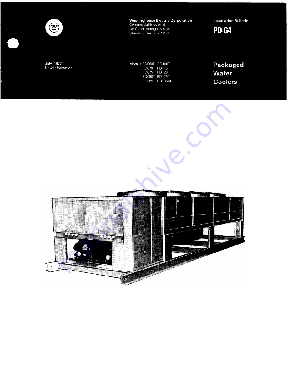 Westinghouse PD06OD Скачать руководство пользователя страница 1