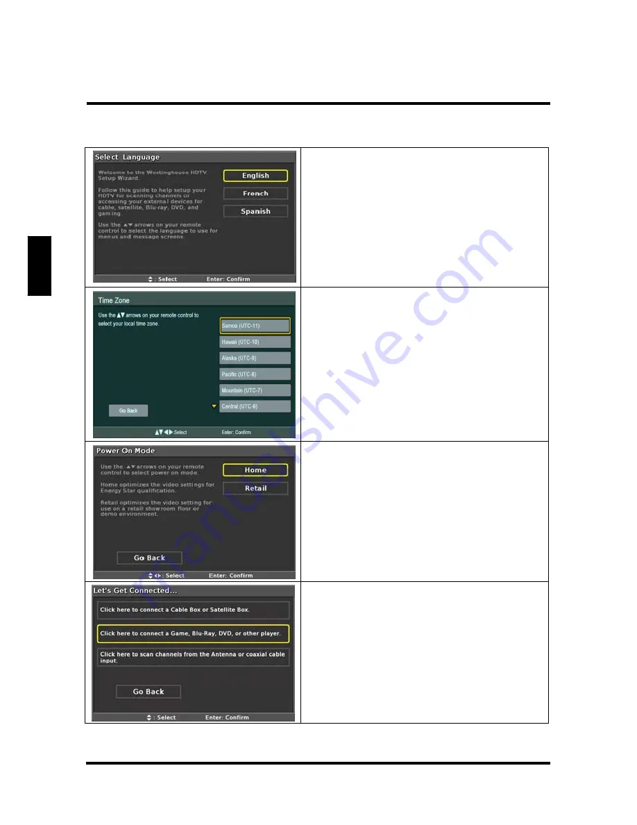 Westinghouse UX28H1Y1 User Manual Download Page 29