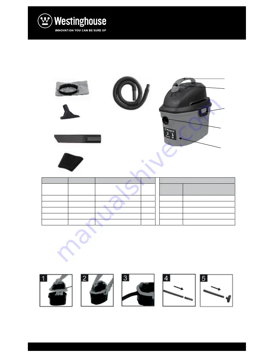 Westinghouse VC14130 Instruction Manual Download Page 4