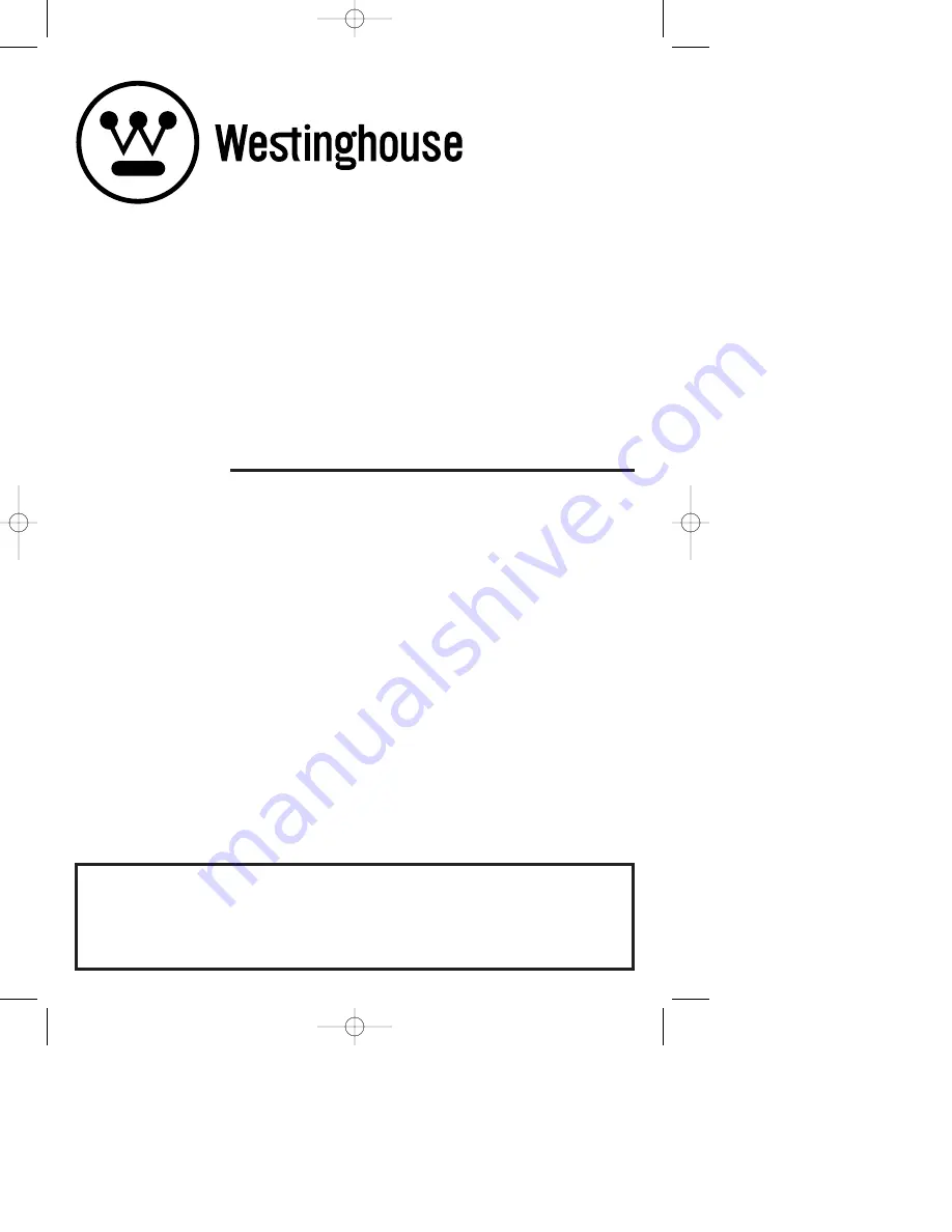 Westinghouse W-050 Скачать руководство пользователя страница 1