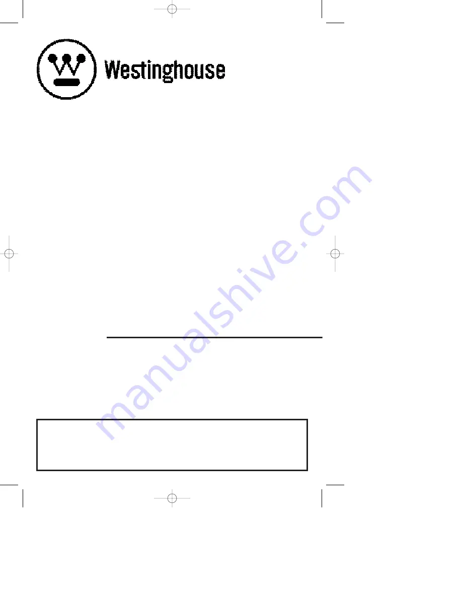 Westinghouse W-135 Owner'S Manual Download Page 1