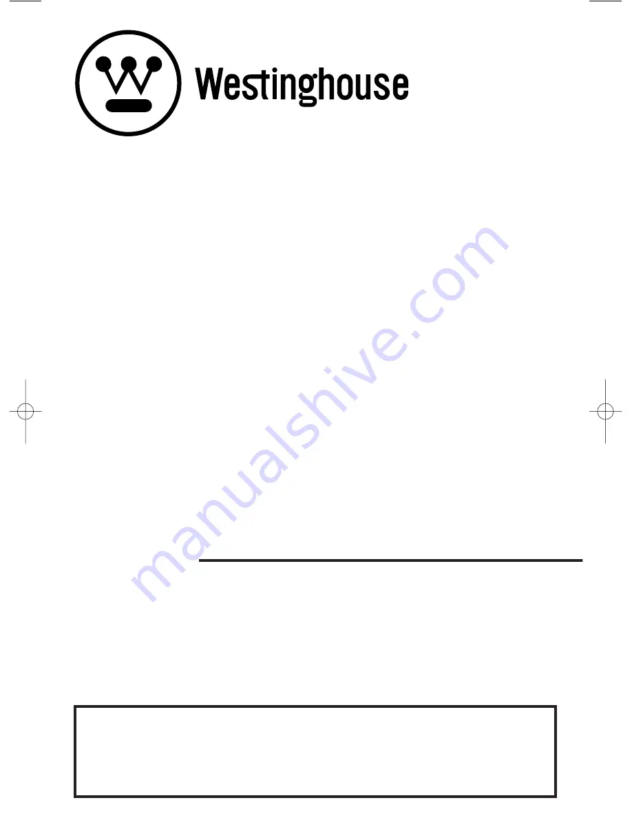 Westinghouse W-276 Owner'S Manual Download Page 1