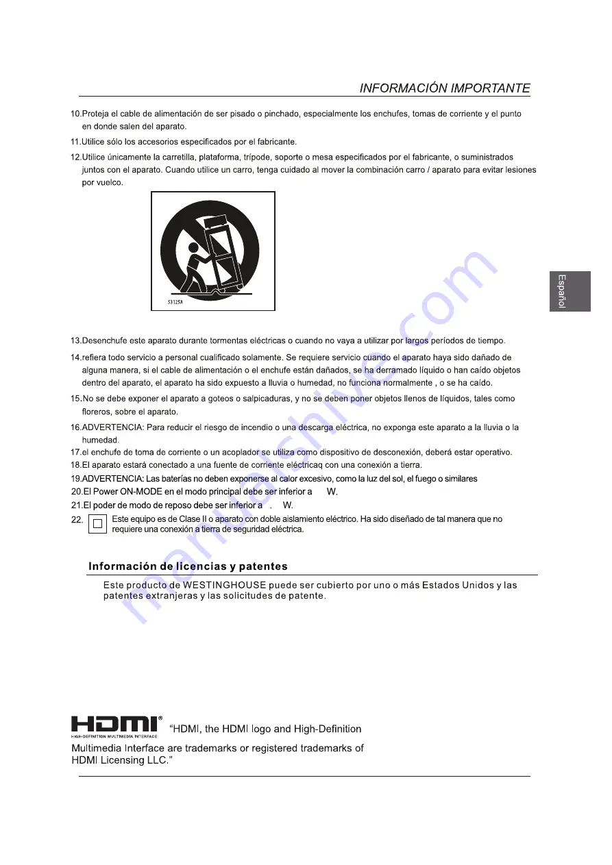 Westinghouse WD24HJ1100 Скачать руководство пользователя страница 72