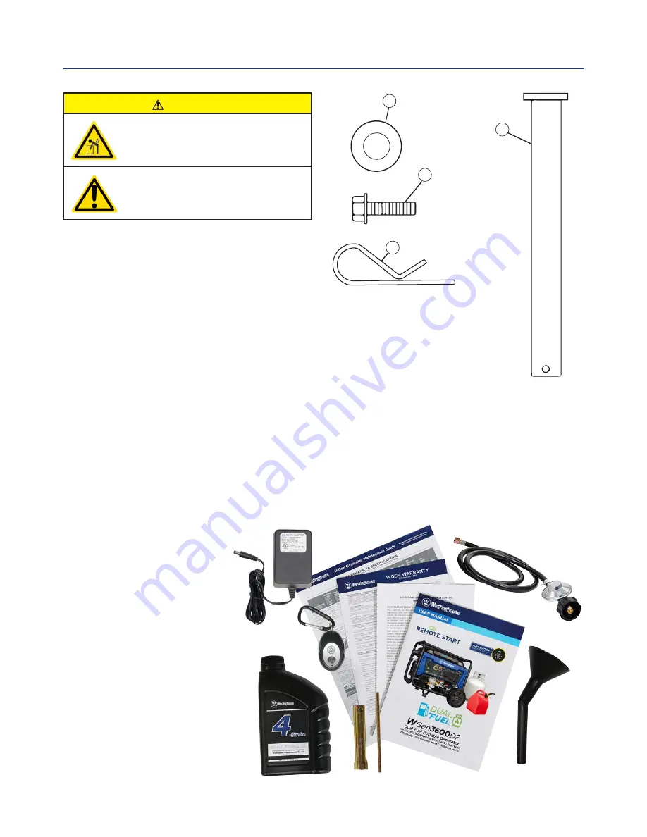 Westinghouse WGen3600DF User Manual Download Page 10