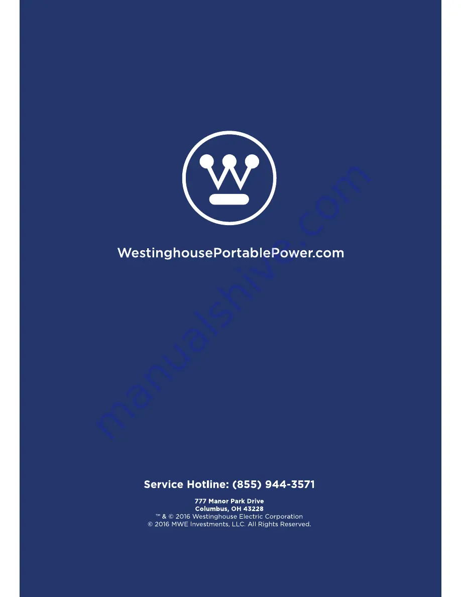 Westinghouse WGen3600DF User Manual Download Page 36