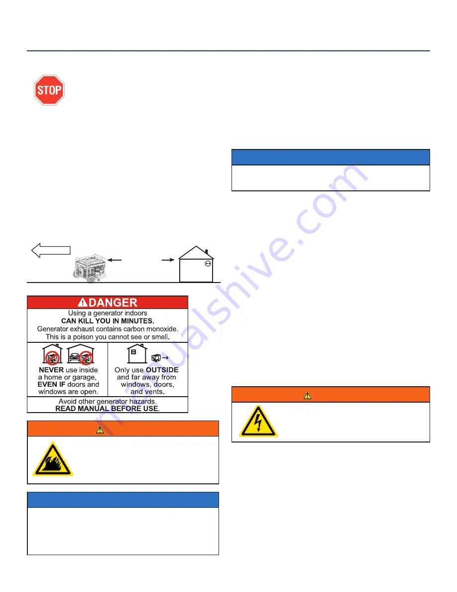 Westinghouse WGen5300DFv User Manual Download Page 15