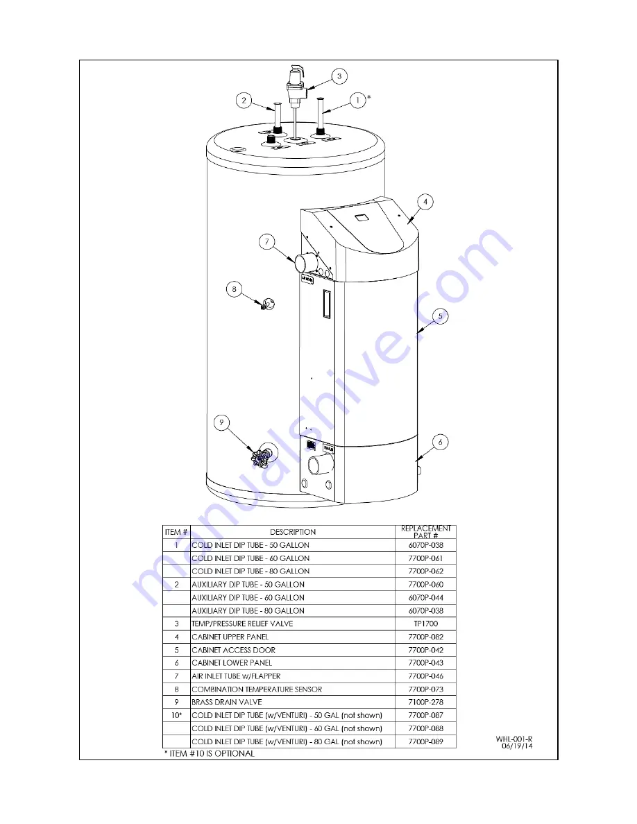 Westinghouse WGR050LP076 Installation Instructions Manual Download Page 54