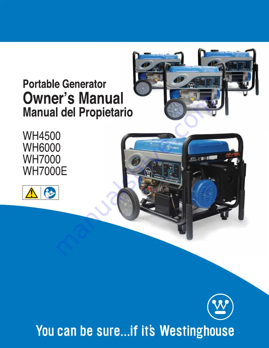 Westinghouse WH4500 Owner'S Manual Download Page 1