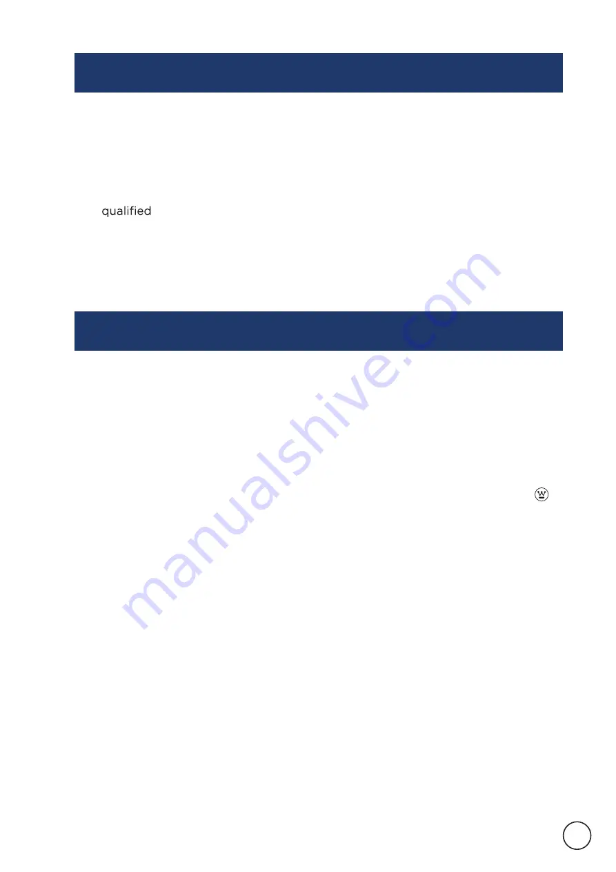 Westinghouse WHIHWD02K Instruction Manual Download Page 5