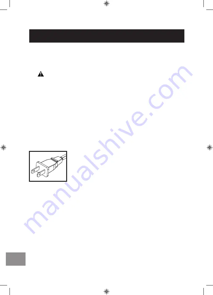 Westinghouse WSFSB1601BU Instruction Manual Download Page 20