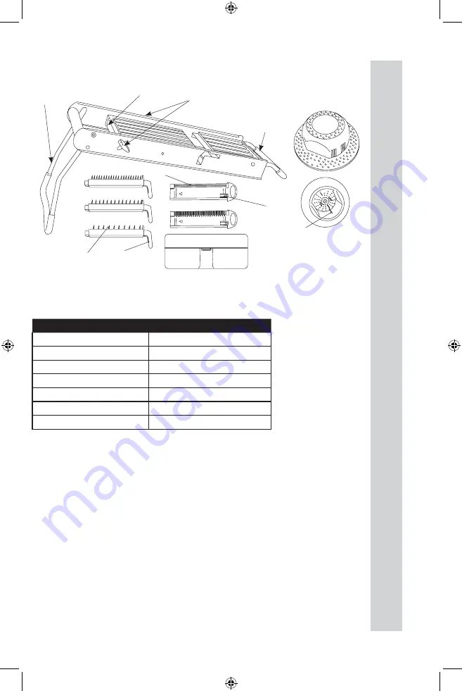 Weston MANDOLINE 01-0006 Manual Download Page 11