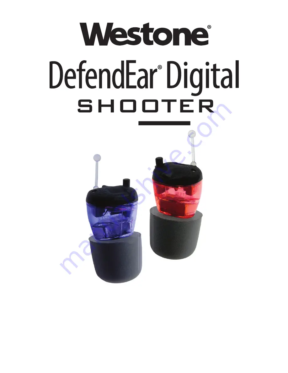 Westone DefendEar Digital Shooter User Manual Download Page 1