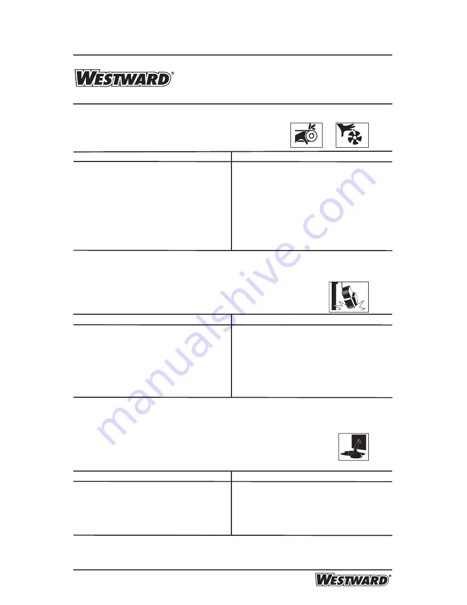 Westward 3JR70A Operating Instructions And Parts Manual Download Page 7