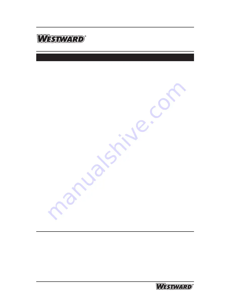 Westward 3JR70A Operating Instructions And Parts Manual Download Page 18