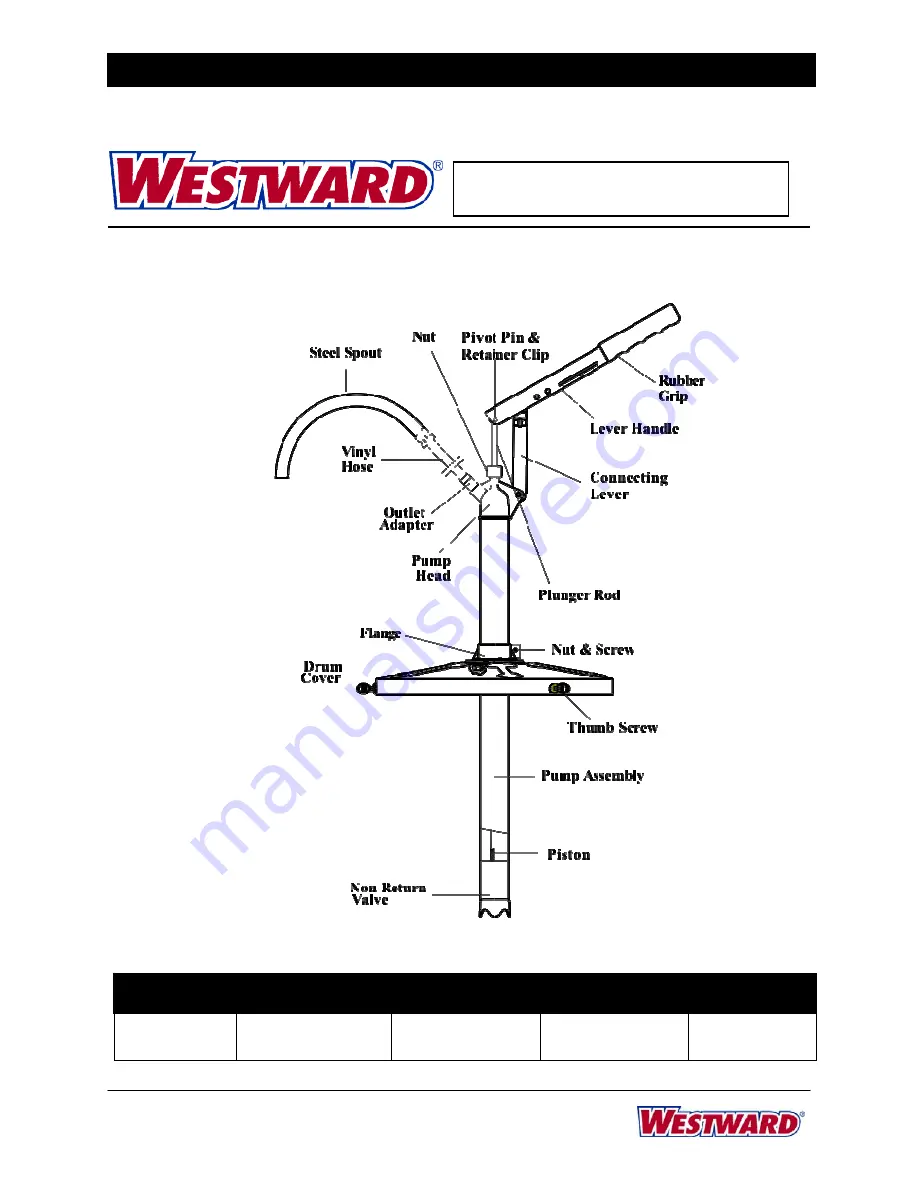 Westward 5NUD5 Скачать руководство пользователя страница 1