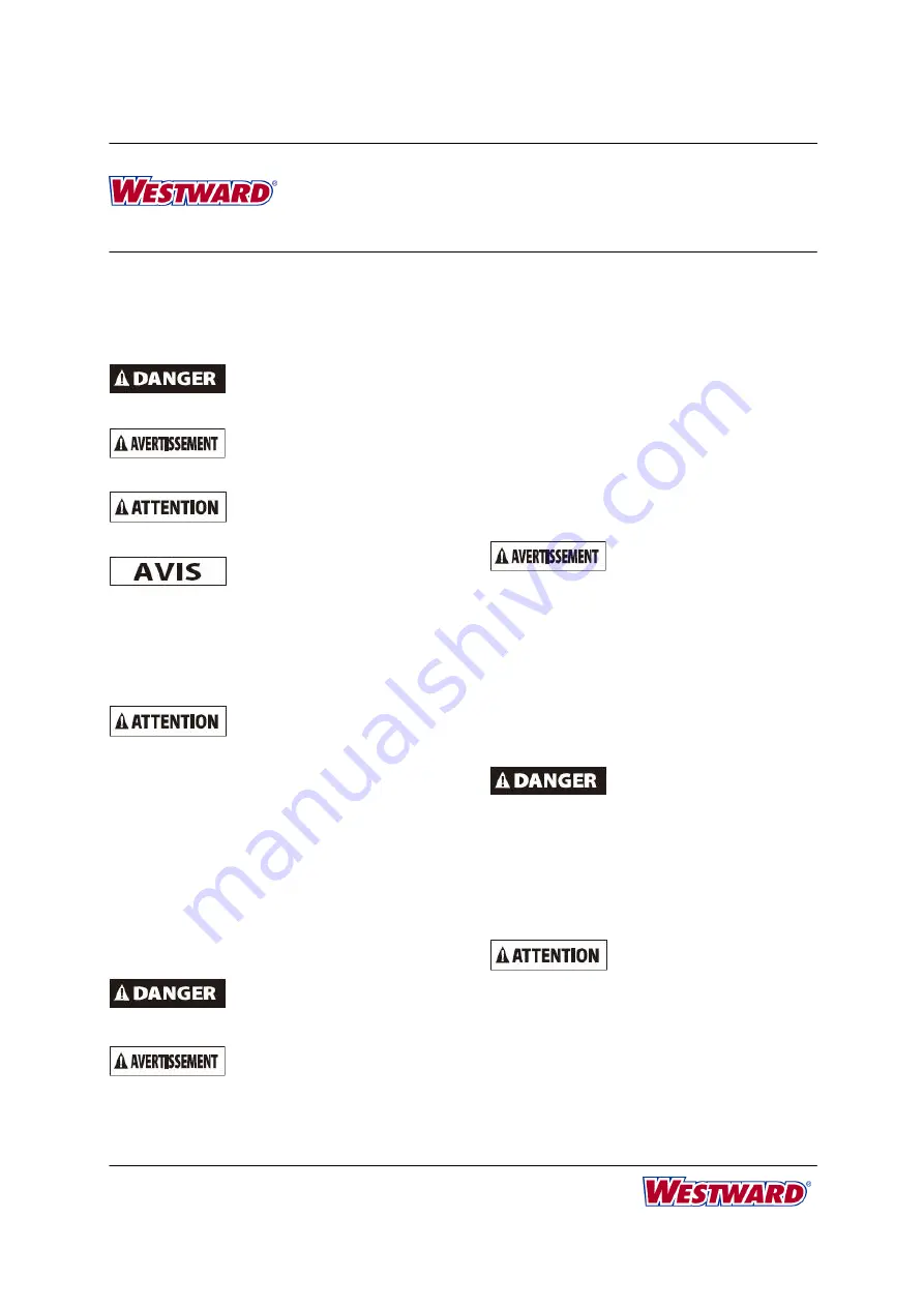 Westward 5ZL11G Operating Instructions And Parts Manual Download Page 8