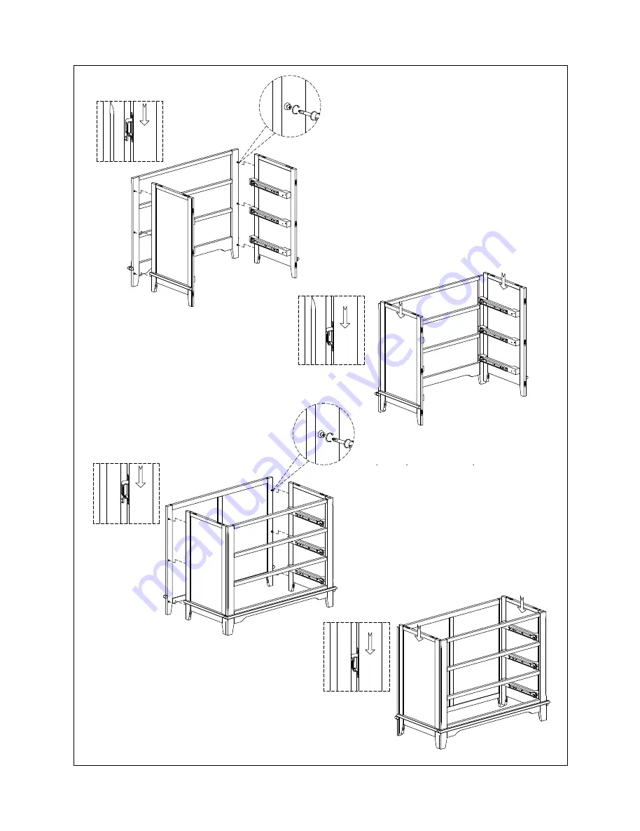 Westwood Design Tribeca Dresser Assembly Instruction Download Page 3