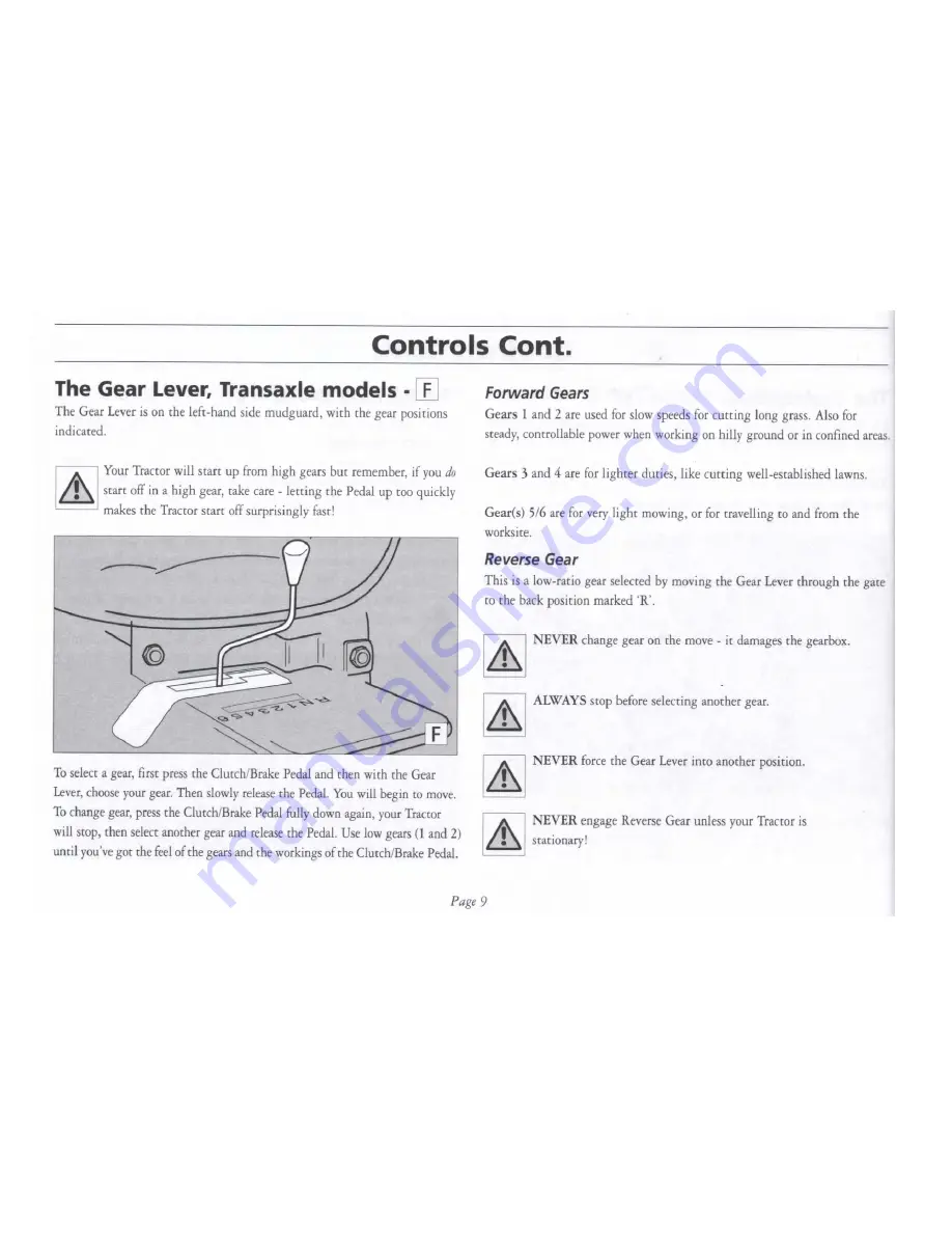 Westwood S1300/36 Operator'S Manual Download Page 11