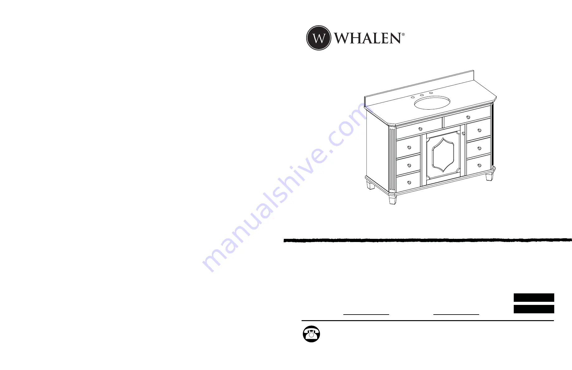 Whalen 48IN VANITY Скачать руководство пользователя страница 1