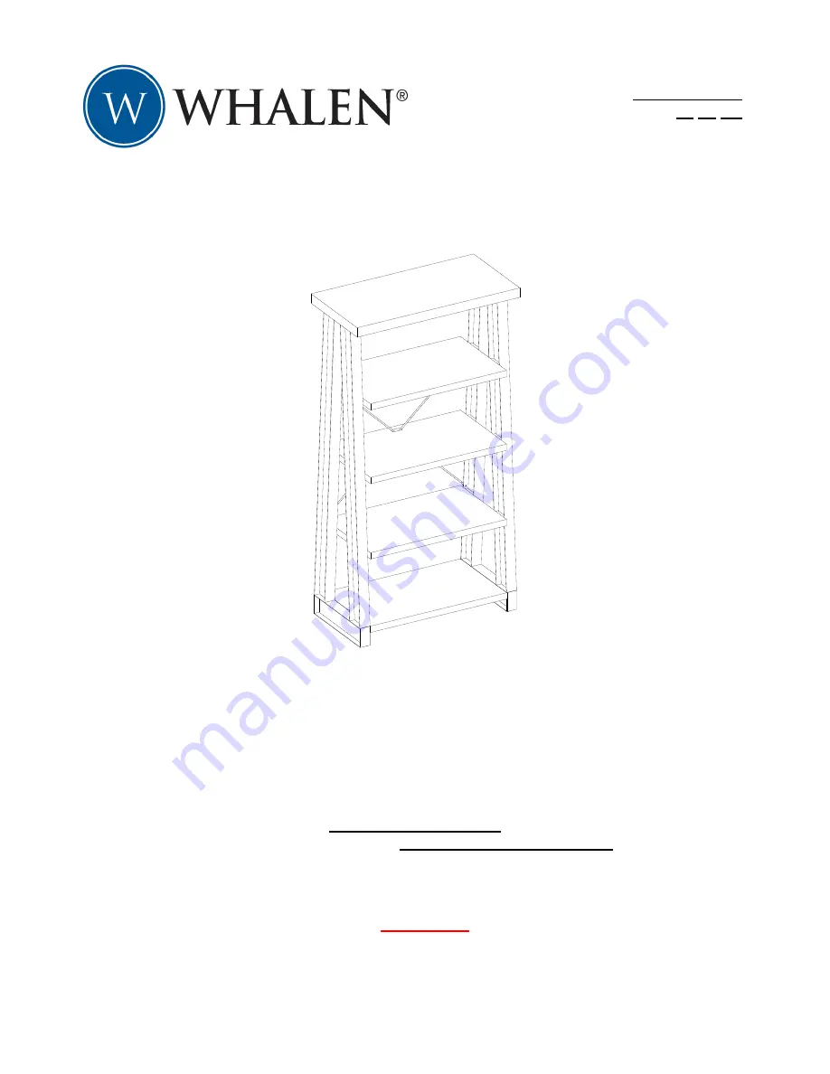 Whalen AT3260-12BT Instruction Manual Download Page 1