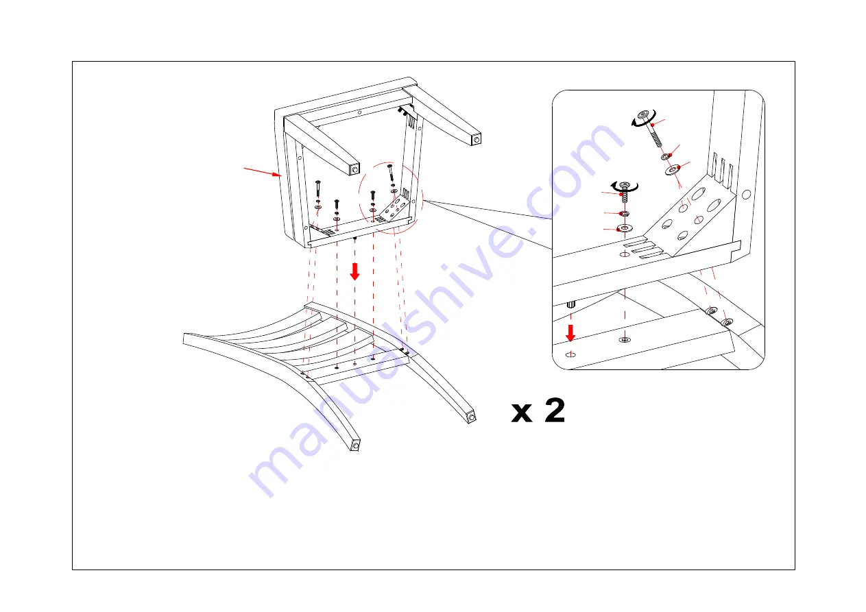 Whalen Bayside FURNISHINGS CSC7PD-8-2PC Manual Download Page 5